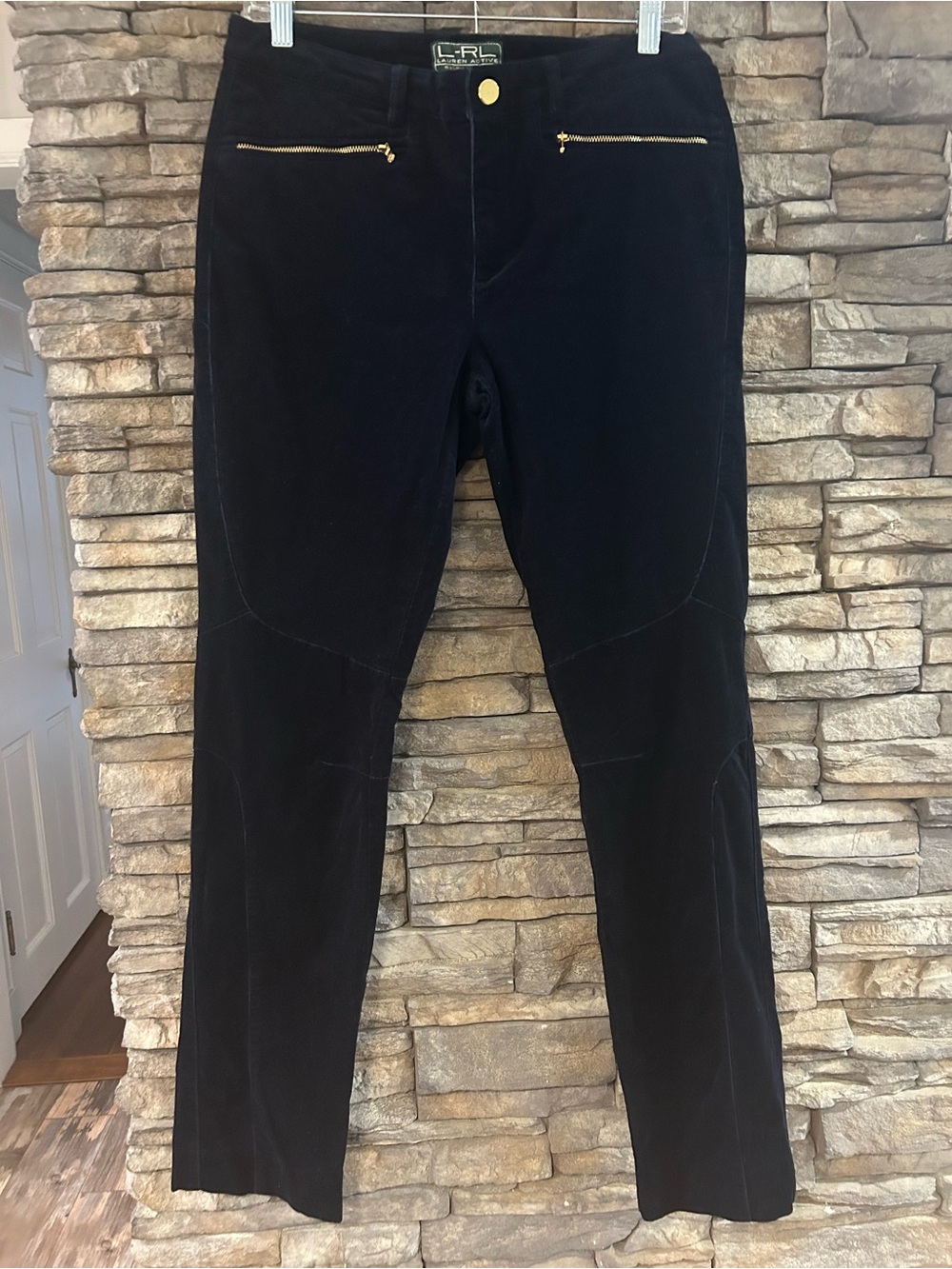 Lauren Ralph Lauren Active Womens Corduroy Equestrian Style Pants 8